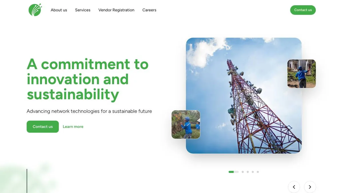 Dwipa Telco Corporate Website preview