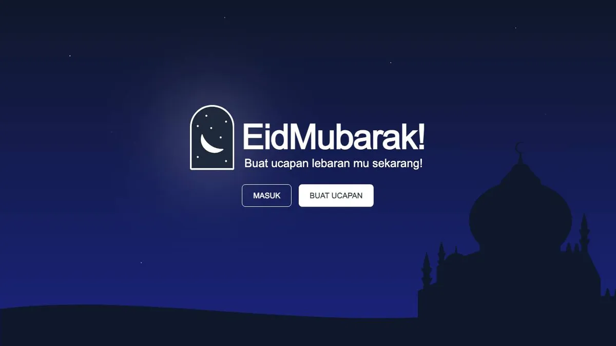 Eid Mubarak Digital Card preview