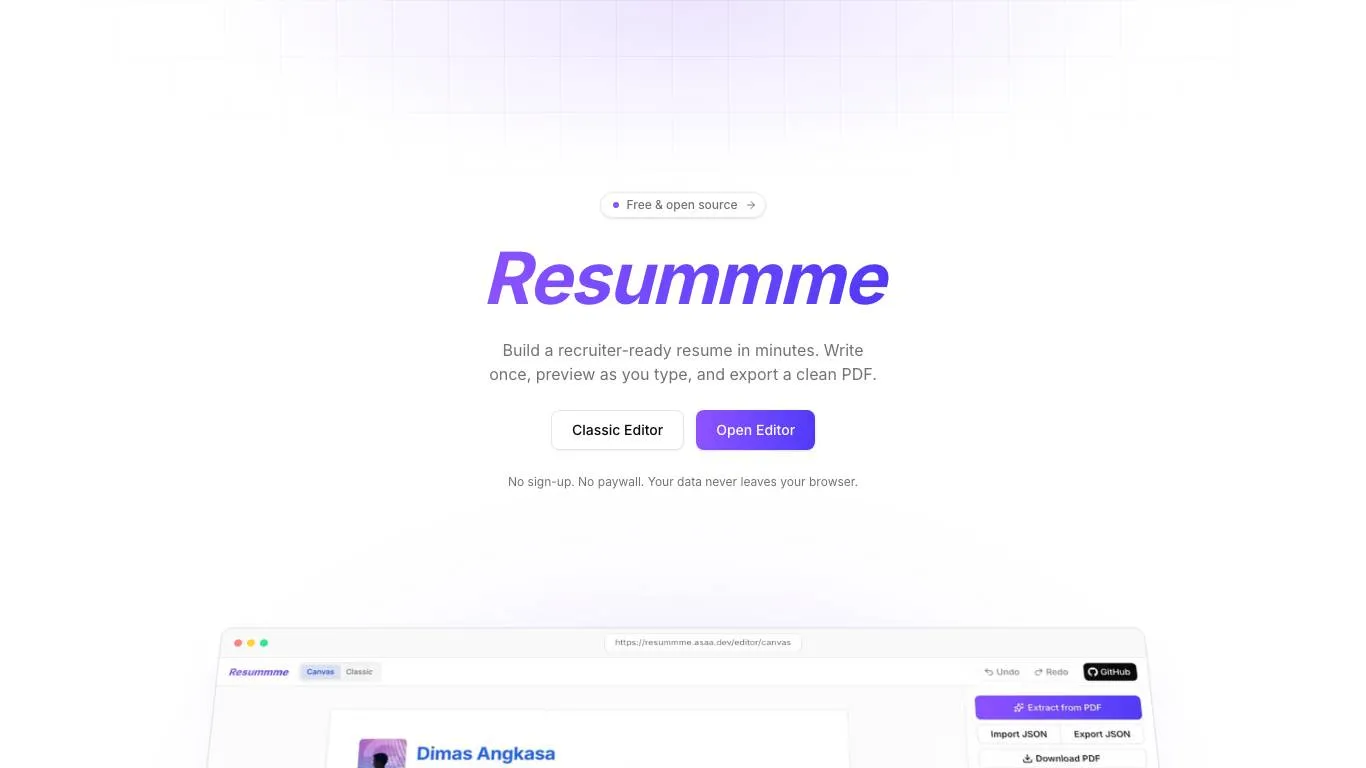 Resummme preview