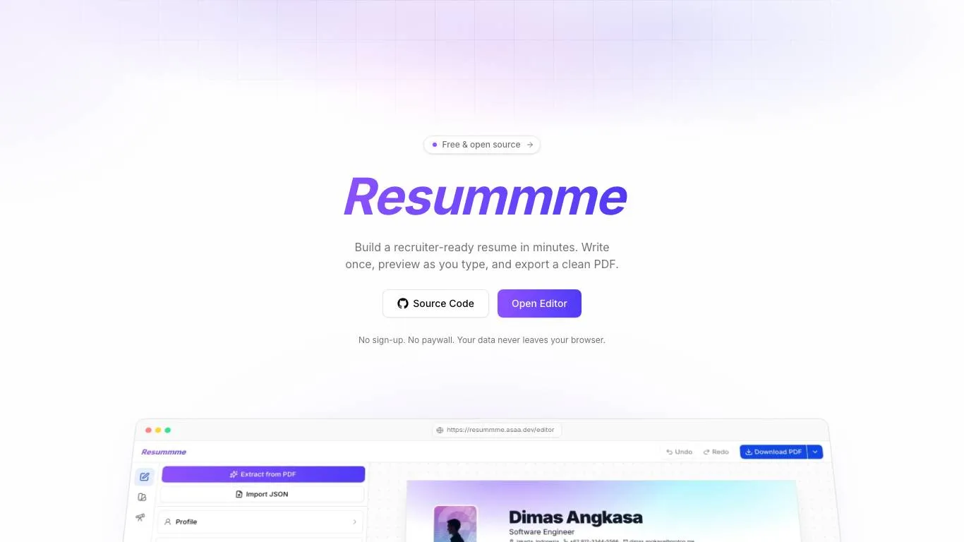 Resummme preview